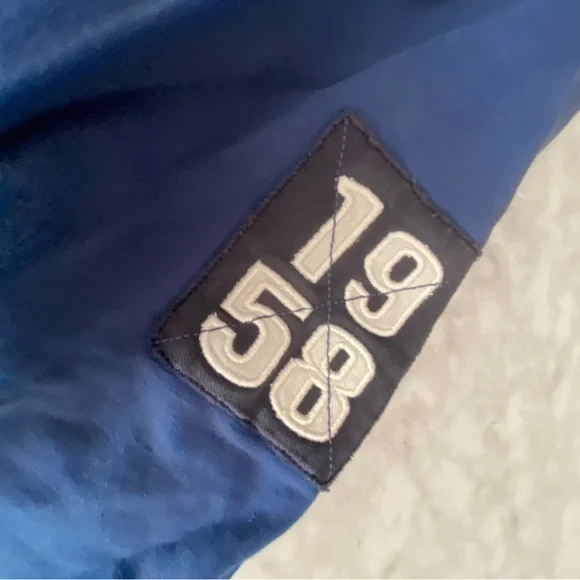 Blue Dodgers Zip-Up Hoodie Jacket VINTAGE STYLE
